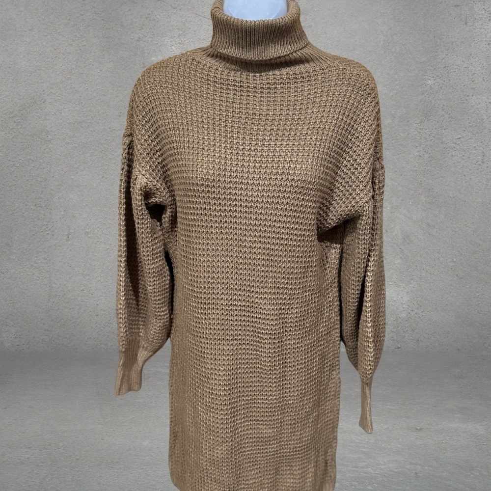 SHEIN Turtle Neck Sweater Dress